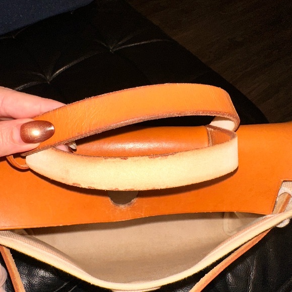 Pre-loved Hermès Vintage Herbag Bag 31 Beige - Picture 6 of 11